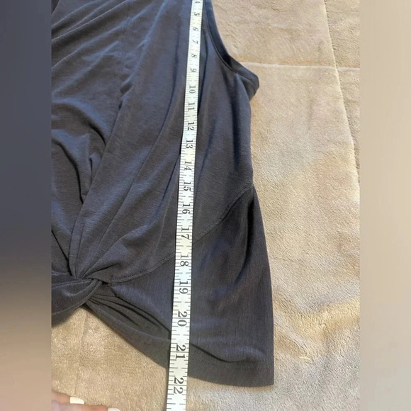 Athleta Tank Top Women’s Size Small Gray Knot Detail - Picture 2 of 5
